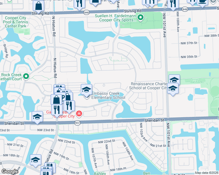 map of restaurants, bars, coffee shops, grocery stores, and more near 10691 London Street in Hollywood