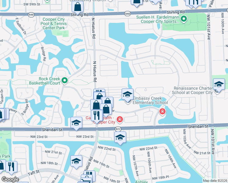 map of restaurants, bars, coffee shops, grocery stores, and more near 11083 Chandler Drive in Hollywood