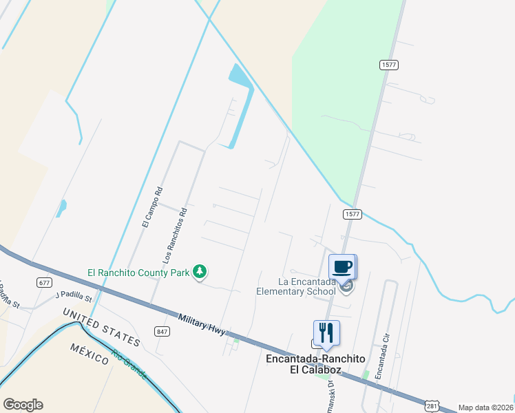 map of restaurants, bars, coffee shops, grocery stores, and more near in Encantada-Ranchito El Calaboz
