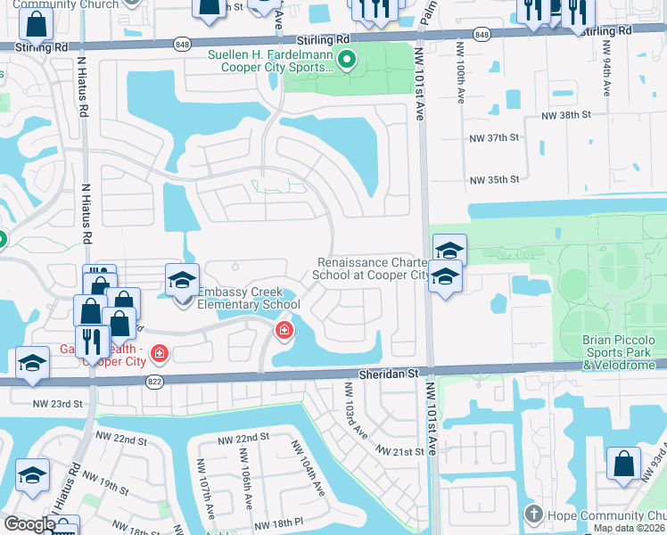 map of restaurants, bars, coffee shops, grocery stores, and more near 2922 San Jose Avenue in Hollywood