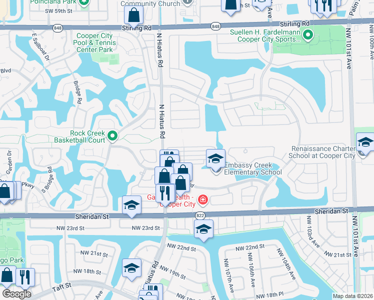 map of restaurants, bars, coffee shops, grocery stores, and more near 11083 Chandler Drive in Hollywood