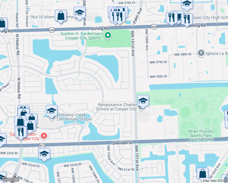 map of restaurants, bars, coffee shops, grocery stores, and more near 3324 Bimini Avenue in Hollywood