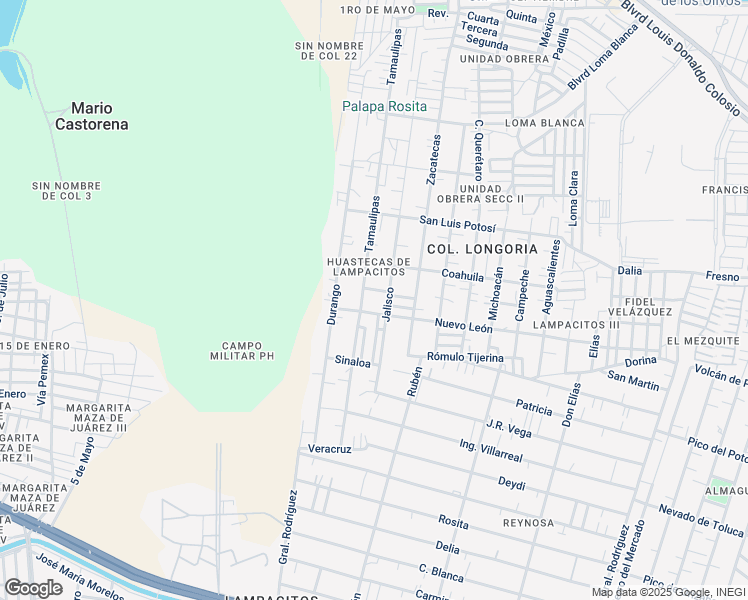 map of restaurants, bars, coffee shops, grocery stores, and more near Tamaulipas in Reynosa