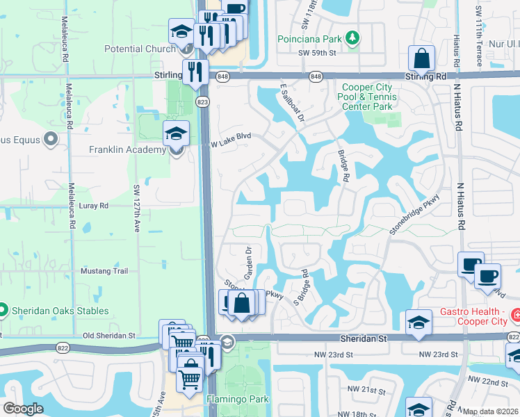 map of restaurants, bars, coffee shops, grocery stores, and more near 12007 Flicker Way in Hollywood