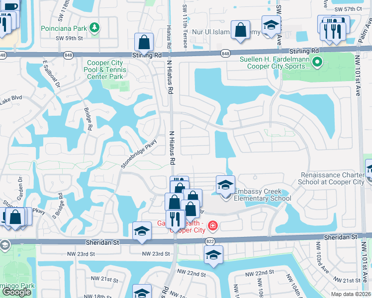 map of restaurants, bars, coffee shops, grocery stores, and more near 11122 Topeka Place in Hollywood