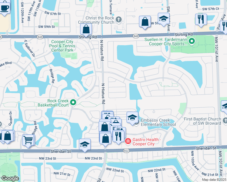 map of restaurants, bars, coffee shops, grocery stores, and more near 11063 Topeka Place in Hollywood