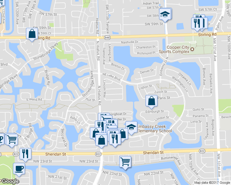 map of restaurants, bars, coffee shops, grocery stores, and more near 11063 Topeka Place in Hollywood
