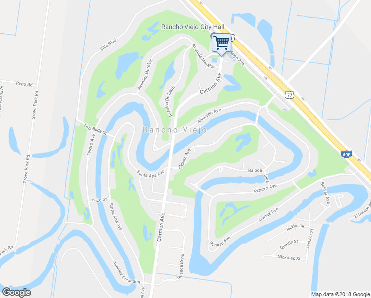 map of restaurants, bars, coffee shops, grocery stores, and more near 604 Zapata Avenue in Olmito