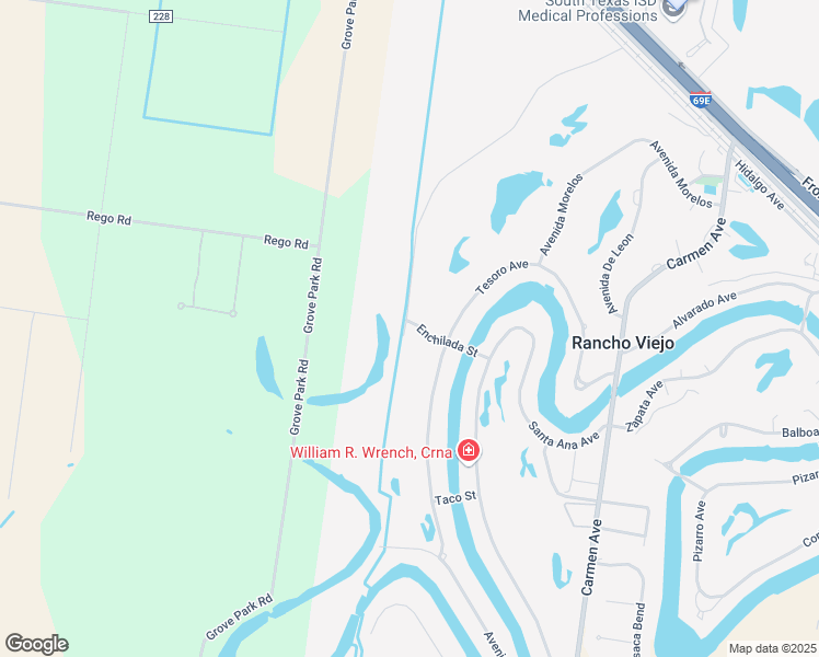 map of restaurants, bars, coffee shops, grocery stores, and more near Enchilada St in Rancho Viejo