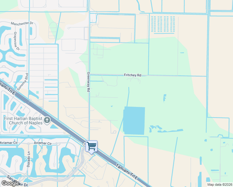 map of restaurants, bars, coffee shops, grocery stores, and more near 2425 James Road in Naples