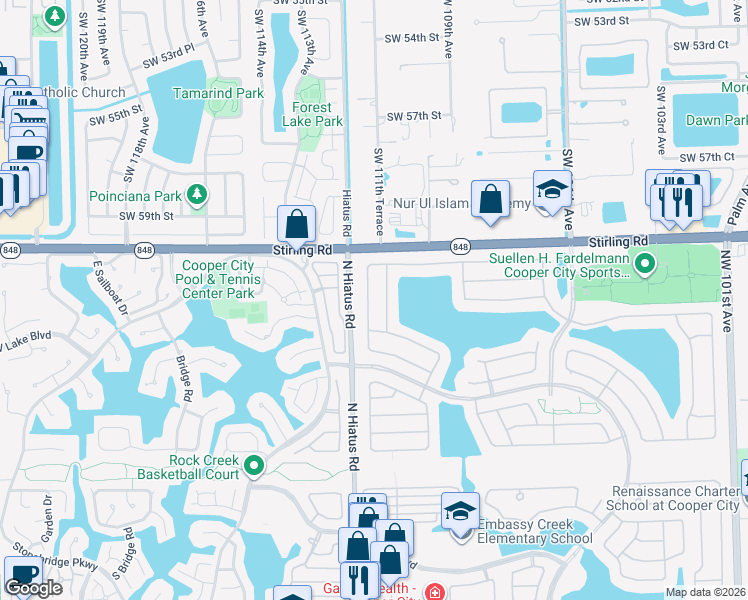 map of restaurants, bars, coffee shops, grocery stores, and more near 4022 Trenton Avenue in Hollywood