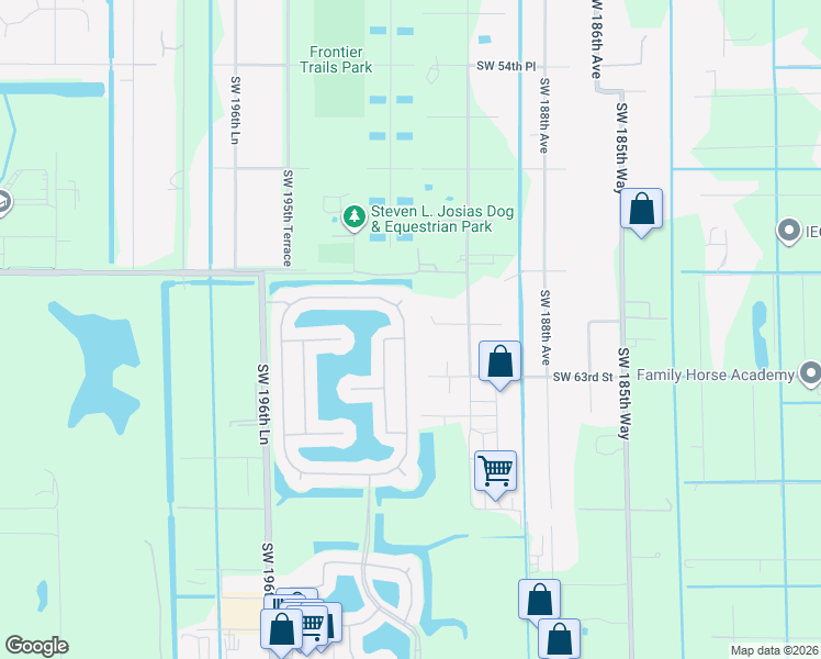 map of restaurants, bars, coffee shops, grocery stores, and more near 6103 Southwest 191st Avenue in Fort Lauderdale