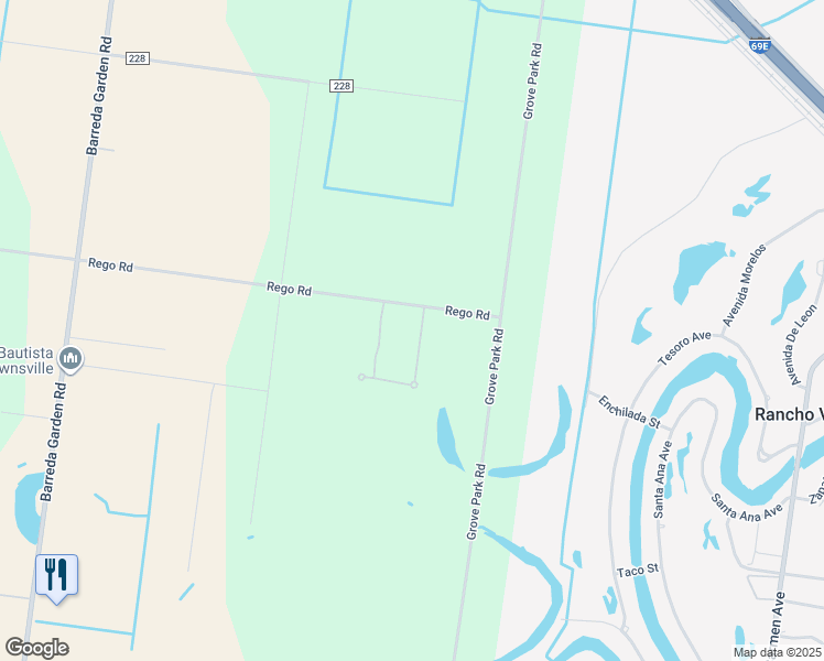 map of restaurants, bars, coffee shops, grocery stores, and more near 35614 Rego Road in San Benito