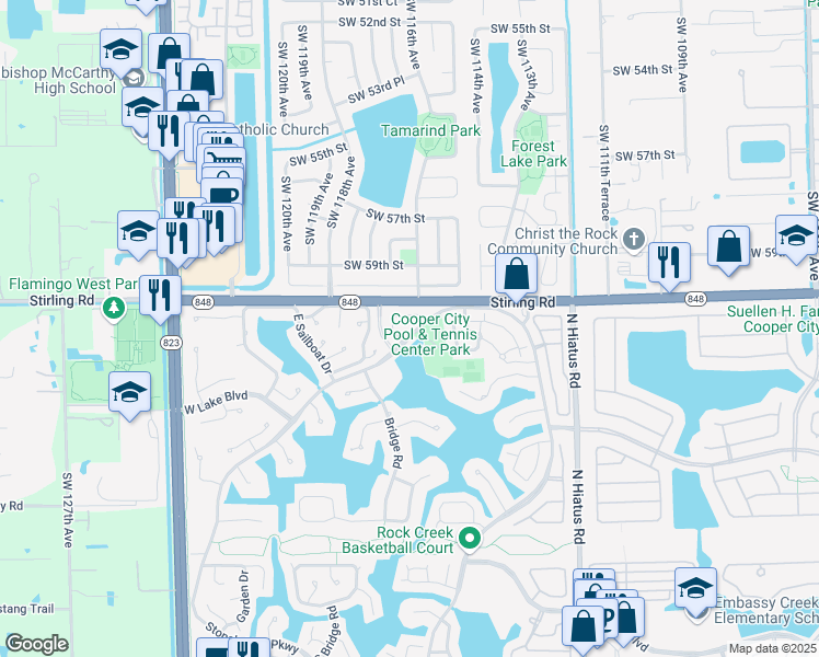 map of restaurants, bars, coffee shops, grocery stores, and more near 16 Chestnut Circle in Hollywood