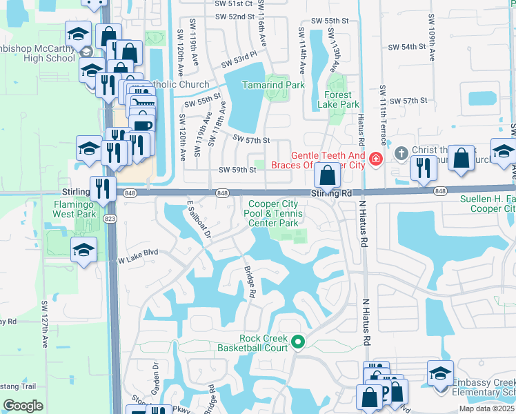 map of restaurants, bars, coffee shops, grocery stores, and more near 44 Chestnut Circle in Hollywood