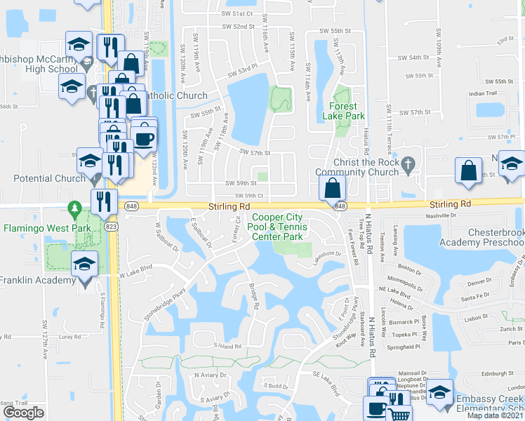 map of restaurants, bars, coffee shops, grocery stores, and more near 31 Chestnut Circle in Hollywood