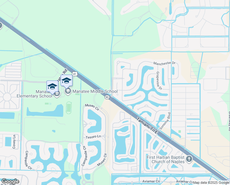 map of restaurants, bars, coffee shops, grocery stores, and more near 14179 Fall Creek Court in Naples