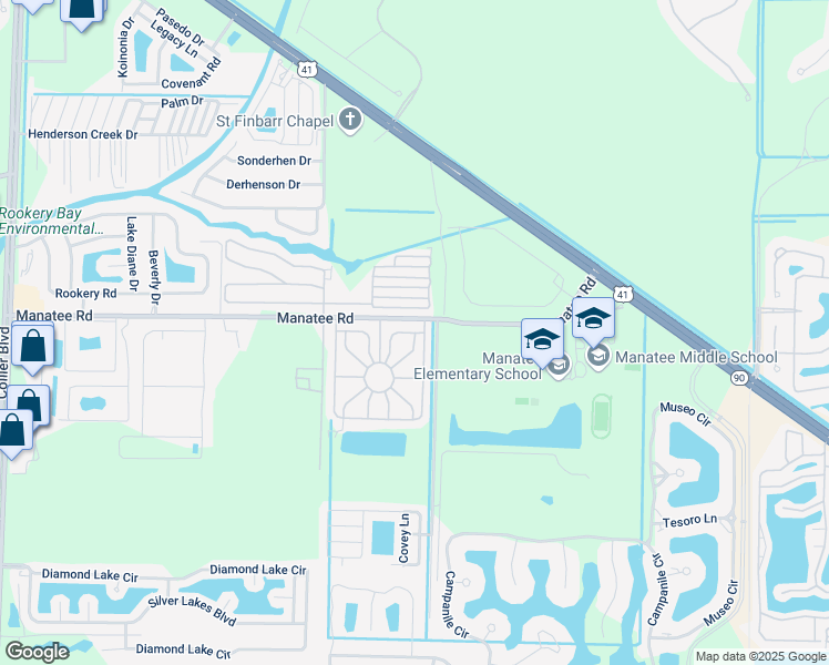 map of restaurants, bars, coffee shops, grocery stores, and more near 230 Peach Palm Lane in Naples