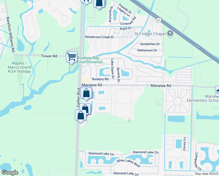 map of restaurants, bars, coffee shops, grocery stores, and more near 1000 Gulfwinds East in Naples