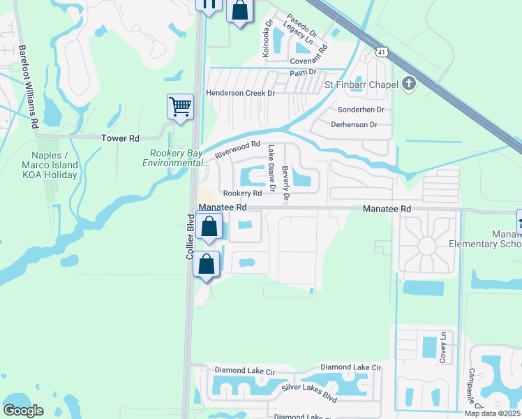 map of restaurants, bars, coffee shops, grocery stores, and more near 1000 Gulfwinds East in Naples
