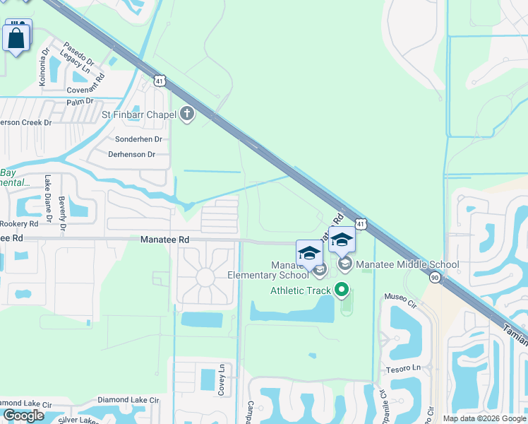 map of restaurants, bars, coffee shops, grocery stores, and more near 29 Garnet Drive in Naples