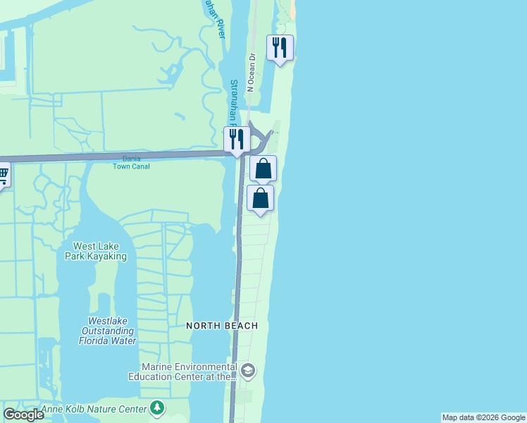 map of restaurants, bars, coffee shops, grocery stores, and more near 319 Palm Street in Hollywood