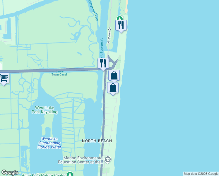 map of restaurants, bars, coffee shops, grocery stores, and more near 319 Desoto Street in Hollywood