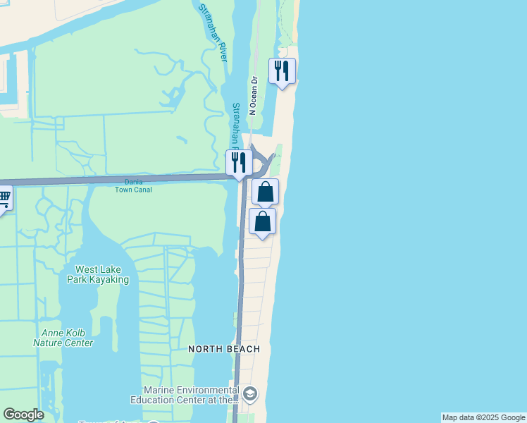 map of restaurants, bars, coffee shops, grocery stores, and more near 319 Desoto Street in Hollywood