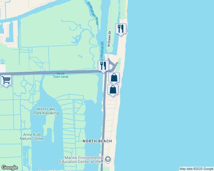 map of restaurants, bars, coffee shops, grocery stores, and more near 319 Desoto Street in Hollywood