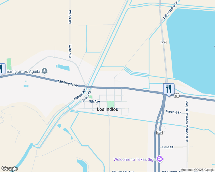 map of restaurants, bars, coffee shops, grocery stores, and more near 122 Military Highway in San Benito
