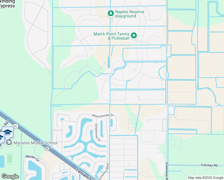 map of restaurants, bars, coffee shops, grocery stores, and more near 14869 Windward Lane in Naples