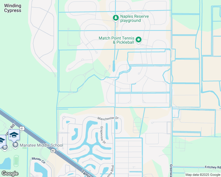 map of restaurants, bars, coffee shops, grocery stores, and more near 14869 Windward Lane in Naples