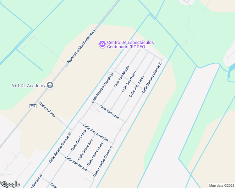 map of restaurants, bars, coffee shops, grocery stores, and more near 1705 Calle San Pedro in San Benito