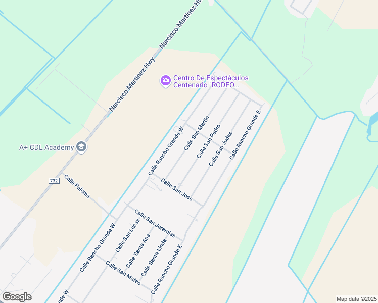 map of restaurants, bars, coffee shops, grocery stores, and more near 1705 Calle San Pedro in San Benito