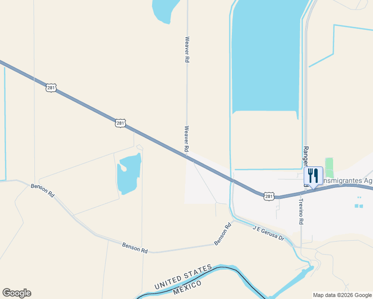 map of restaurants, bars, coffee shops, grocery stores, and more near 34549 Weaver Road in San Benito