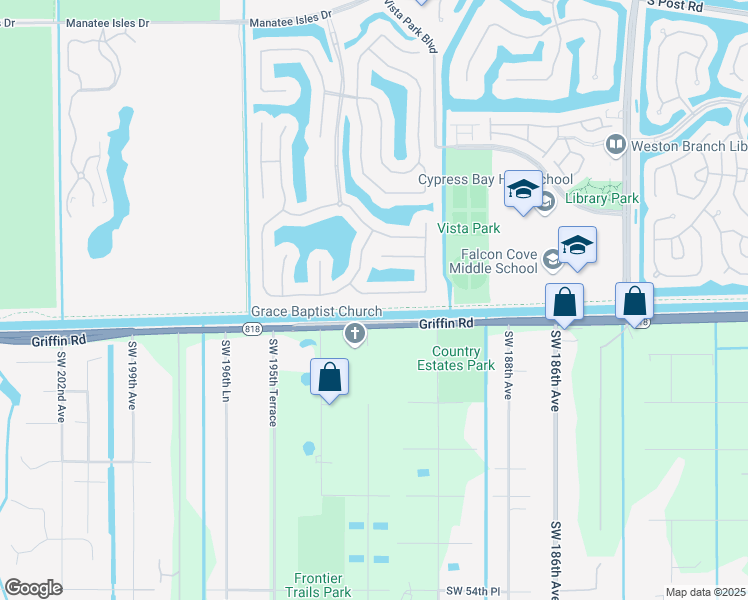 map of restaurants, bars, coffee shops, grocery stores, and more near 19266 Seneca Avenue in Weston