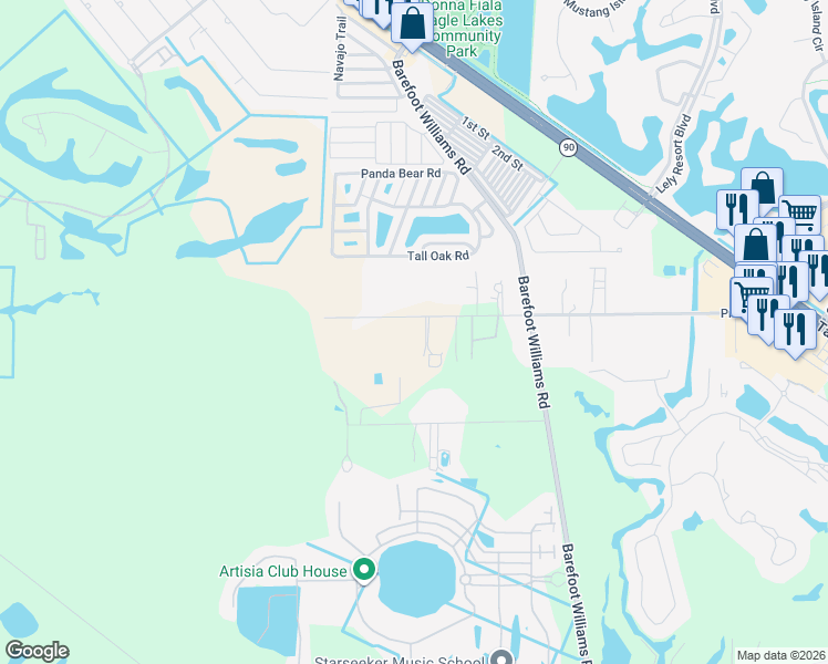 map of restaurants, bars, coffee shops, grocery stores, and more near 266 Price Street in Naples
