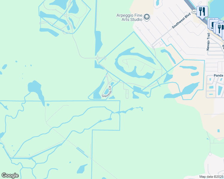map of restaurants, bars, coffee shops, grocery stores, and more near 9826 Giaveno Circle in Naples