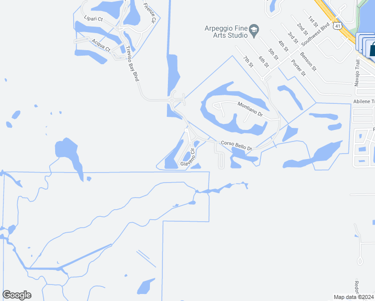 map of restaurants, bars, coffee shops, grocery stores, and more near 9826 Giaveno Circle in Naples