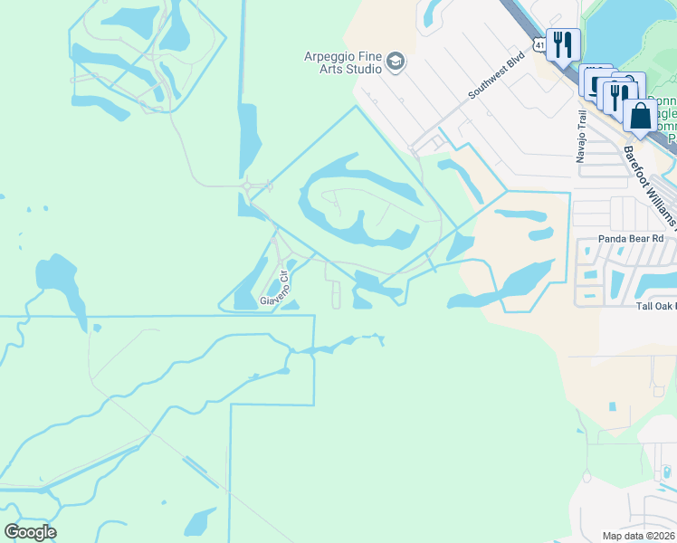 map of restaurants, bars, coffee shops, grocery stores, and more near 9852 Corso Bello Drive in Naples