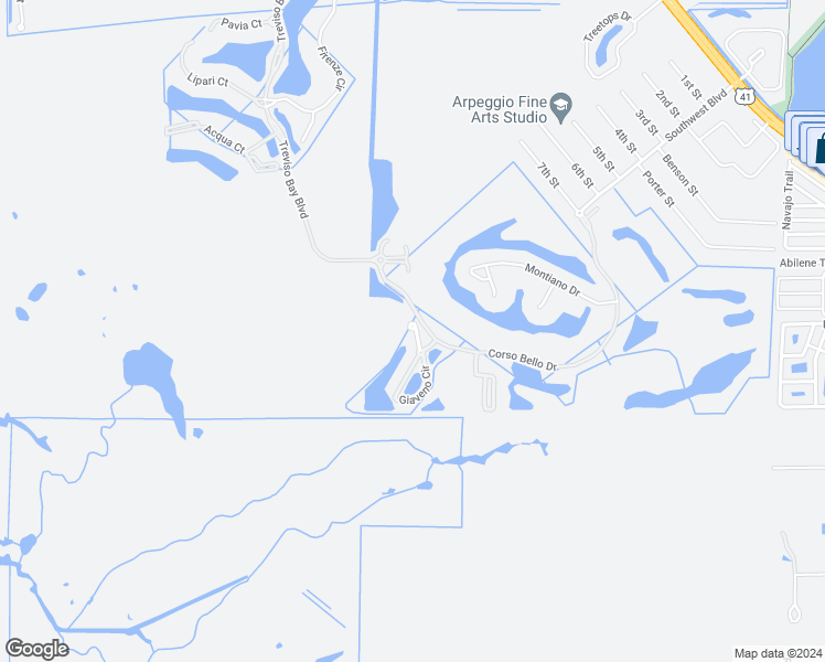 map of restaurants, bars, coffee shops, grocery stores, and more near 9826 Giaveno Circle in Naples