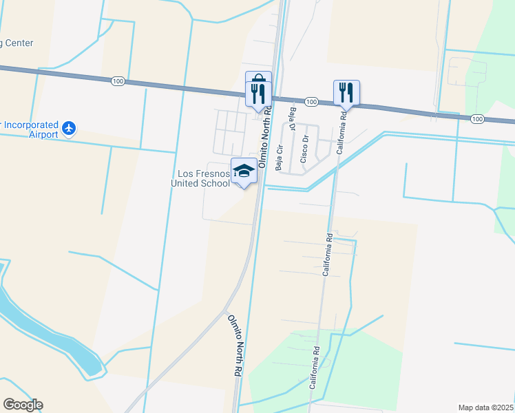 map of restaurants, bars, coffee shops, grocery stores, and more near 33790 Farm to Market Road 803 in San Benito