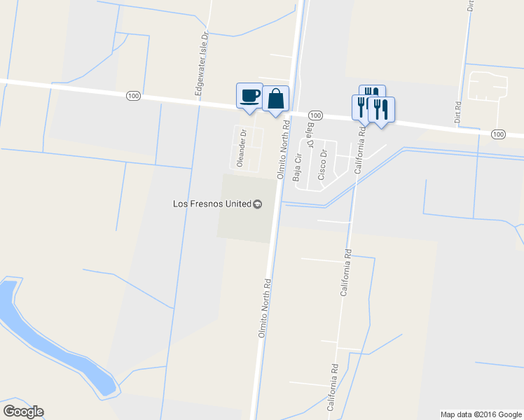 map of restaurants, bars, coffee shops, grocery stores, and more near 33612 Farm to Market 803 in San Benito