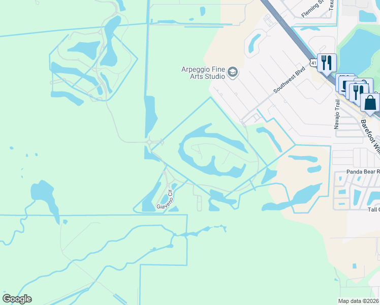 map of restaurants, bars, coffee shops, grocery stores, and more near 9857 Montiano Court in Naples