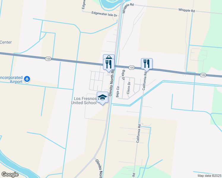 map of restaurants, bars, coffee shops, grocery stores, and more near 33790 Farm to Market Road 803 in San Benito