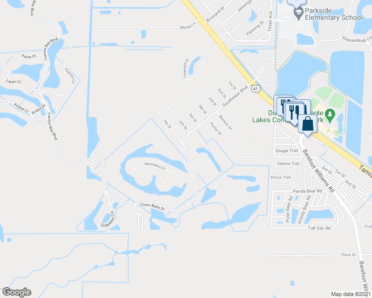 map of restaurants, bars, coffee shops, grocery stores, and more near 9965 Corso Bello Drive in Naples