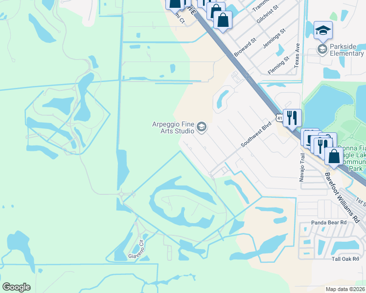 map of restaurants, bars, coffee shops, grocery stores, and more near 181 6th Street in Naples