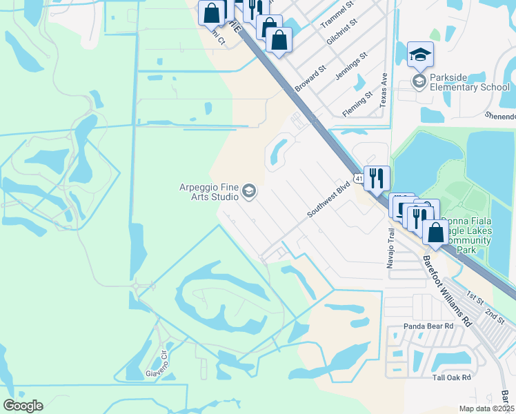 map of restaurants, bars, coffee shops, grocery stores, and more near 159 5th Street in Naples
