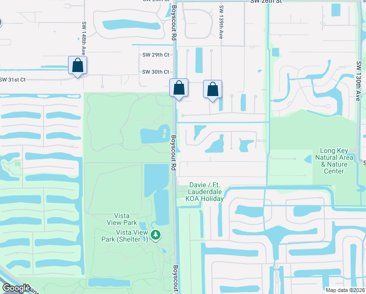 map of restaurants, bars, coffee shops, grocery stores, and more near 14150 Carlton Drive in Davie