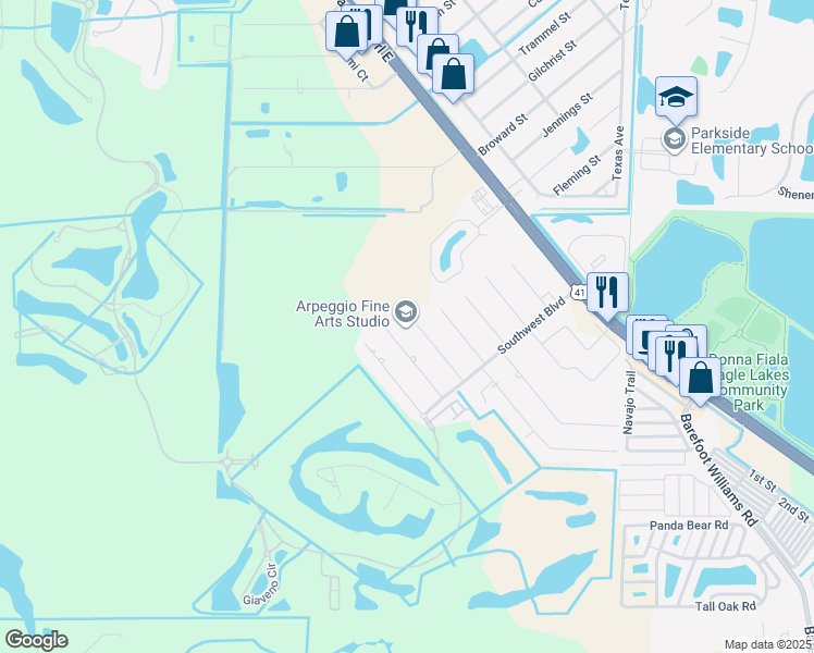 map of restaurants, bars, coffee shops, grocery stores, and more near 159 5th Street in Naples